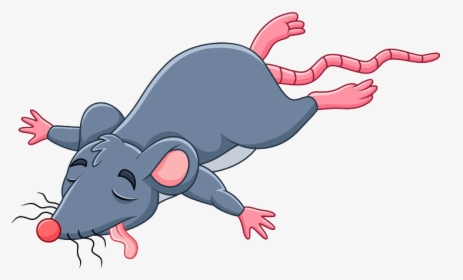 Dead Mouse Cartoon Clipart , Png Download - Dead Rat Clipart Free, Transparent Png, Transparent PNG