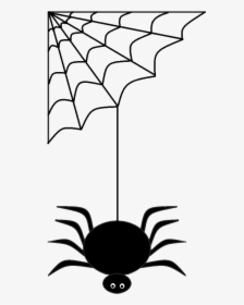 Spider Web Corner Png - Clip Art Spider Web Halloween, Transparent Png, Transparent PNG