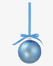 Christmas Ball Toy Png Image - Blue Christmas Ribbon Png, Transparent Png, Transparent PNG