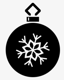 Christmas Ornament,leaf,monochrome Photography - Christmas Ornament Clipart Silhouette, HD Png Download, Transparent PNG