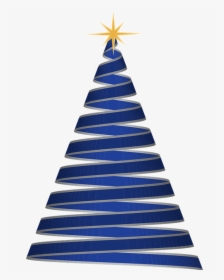 Christmas Tree, Ribbon, Blue, Christmas, Tree, Holiday - Christmas Tree Blue Png, Transparent Png, Transparent PNG