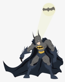 Batman,cartoon,fictional League,black Art,style,costume - Batman Kid Cartoon, HD Png Download, Transparent PNG