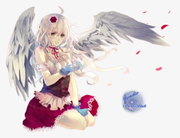 Angel Anime Png - Beautiful Anime Angel Girl, Transparent Png, Transparent PNG