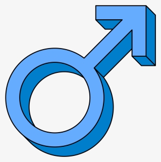 Mars Male Symbol Pseudo 3d Blue - Male Symbol Transparent Background, HD Png Download, Transparent PNG