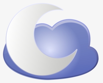 Cloud And Moon Weather Icon Png Clip Art, Transparent Png, Transparent PNG