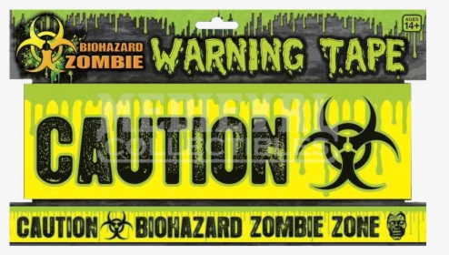 Biohazard Zombie Warning Tape - Illustration, HD Png Download, Transparent PNG
