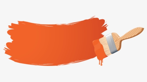 Free Download Orange Paint Brush Clipart Paint Brushes - Paint Brush Slides Png, Transparent Png, Transparent PNG