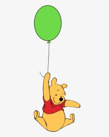 Winnie The Pooh With Balloon, HD Png Download, Transparent PNG