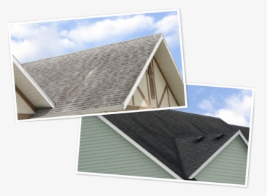 Both Light And Dark Colored Roofs Show Discoloration - Roof, HD Png Download, Transparent PNG