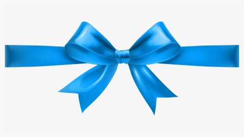 Blue Christmas Bow Png - Transparent Background Pink Ribbon Bow, Png Download, Transparent PNG