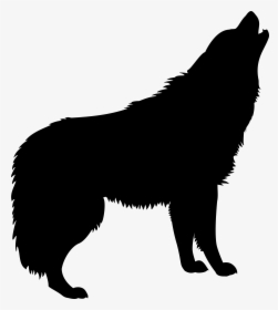 Howling Wolf Silhouette Transparent-png - Wolf Howling Silhouette Png, Png Download, Transparent PNG