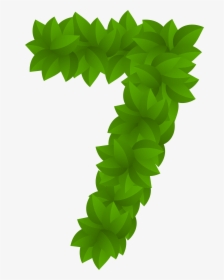 Green Christmas Bow Png , Png Download - Number Seven Green Png, Transparent Png, Transparent PNG