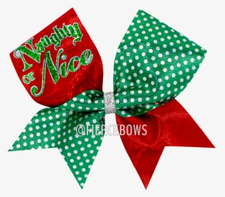 Naughty Or Nice Christmas Bow - Napkin, HD Png Download, Transparent PNG