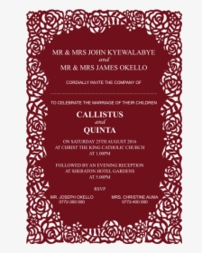Wedding Invitation Card Design Wc-22 - Wedding Invitation Card Png, Transparent Png, Transparent PNG