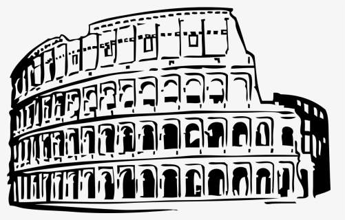 Roman Colosseum Icon - Colosseum Drawing Png, Transparent Png, Transparent PNG