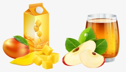 Png Royalty Free Stock Mango Clipart Juice - Jugos De Fruta Dibujo, Transparent Png, Transparent PNG