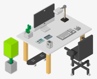 Office - Isometric Office Png, Transparent Png, Transparent PNG