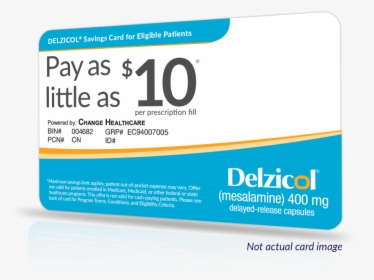 Delzicol Saving Card - Health Care, HD Png Download, Transparent PNG