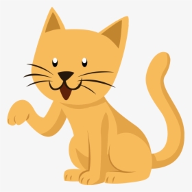 Cat Clipart Transparent Background - Transparent Background Cat Cartoon Png, Png Download, Transparent PNG