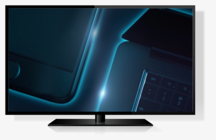 Image Of Tv With Play Button - Led-backlit Lcd Display, HD Png Download, Transparent PNG