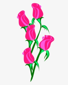 Pink Transparent Flower Cartoon, HD Png Download, Transparent PNG