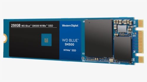 Wd Blue Sn500 Nvme Ssd 250gb - Wd Sn500 Blue Ssd, HD Png Download, Transparent PNG