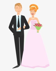 Wedding Couple Png Vector Image Transparent Background - Wedding Couple Vector Png, Png Download, Transparent PNG