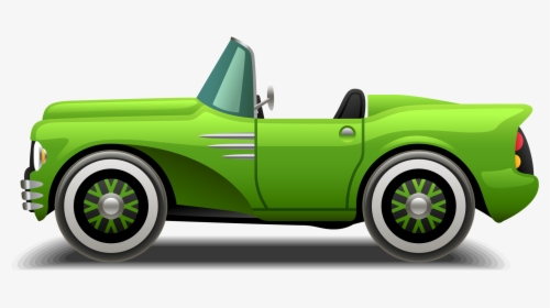 Sudha Cars Museum Sports Car - Green Car Cartoon Png, Transparent Png, Transparent PNG