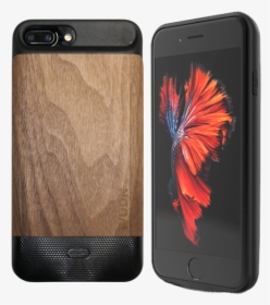 Wooden Iphone 6p, 7p, & 8p Plus Battery Charging Case - Iphone, HD Png Download, Transparent PNG