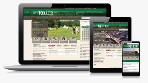 The City Of Keller Mobile-responsive Website Design - Operating System, HD Png Download, Transparent PNG