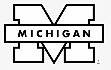 Transparent Michigan Wolverines Logo Png - Michigan Wolverines Logo Black And White, Png Download, Transparent PNG