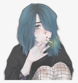 Anime Tumblr Girl Aesthetic , Png Download - Anime Girl Tumblr Aesthetic, Transparent Png, Transparent PNG