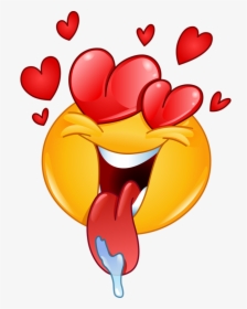 Transparent Facebook Love Png - Madly In Love Emoji, Png Download, Transparent PNG