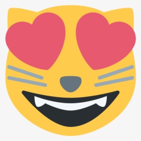 Kitty With Heart Eyes Emoji, HD Png Download, Transparent PNG