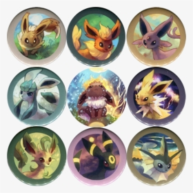 Vaporeon, Flareon, Glaceon, Jolteon, Leafeon, And Etc - Desenho Para Colorir Das Evolucoes De Eevee, HD Png Download, Transparent PNG