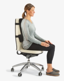 240 Thoracic Lumbar Support In Use - Proper Back Support Chair, HD Png Download, Transparent PNG