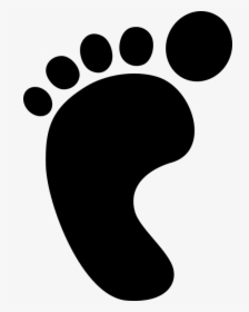 Dog Paw Print Vector Shop Of Library - Foot Prints Of Baby Black And White Clipart, HD Png Download, Transparent PNG