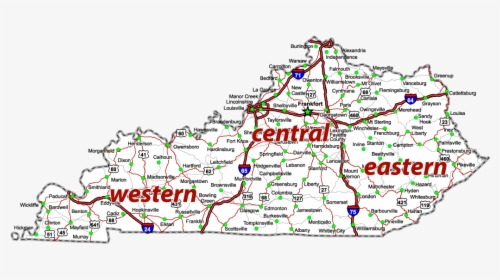 Map Of Kentucky Proctors, HD Png Download, Transparent PNG