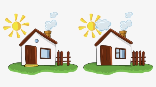 House, Houses, Spot The Difference, Games For Kids, HD Png Download, Transparent PNG