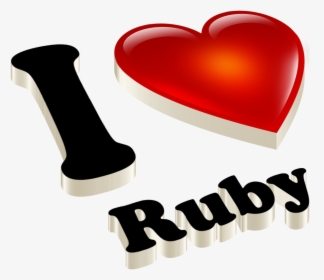 Ruby Heart Name Transparent Png, Png Download, Transparent PNG