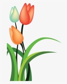 Tulip Cartoon Flower, HD Png Download, Transparent PNG