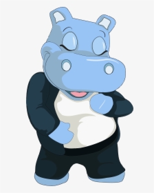 Anthropomorphic Hippo Clip Arts, HD Png Download, Transparent PNG