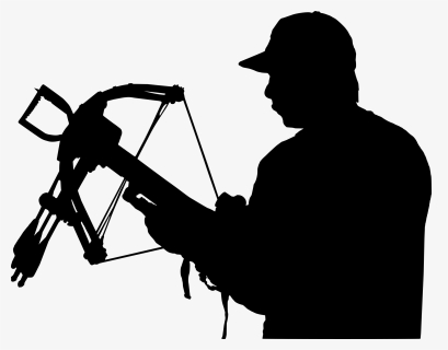 Crossbow Hunting Silhouette Clip Art, HD Png Download, Transparent PNG