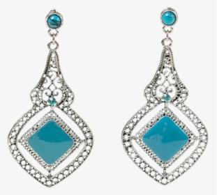 Silver Drop Earrings, HD Png Download, Transparent PNG