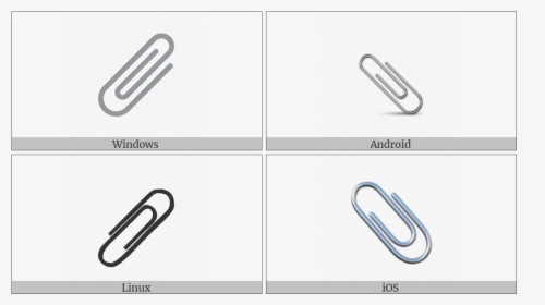 Paperclip On Various Operating Systems, HD Png Download, Transparent PNG