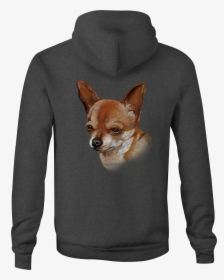 Zip Up Hoodie Chihuahua Dog Lover Hooded Sweatshirt, HD Png Download, Transparent PNG