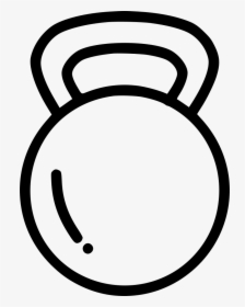 Black And White Kettlebell Png, Transparent Png, Transparent PNG
