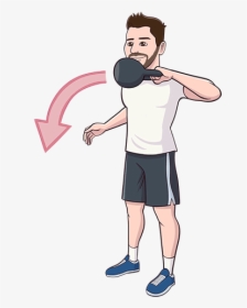 Kettlebell Punch Swing Exercise, HD Png Download, Transparent PNG