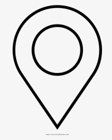 Map Marker Coloring Page, HD Png Download, Transparent PNG