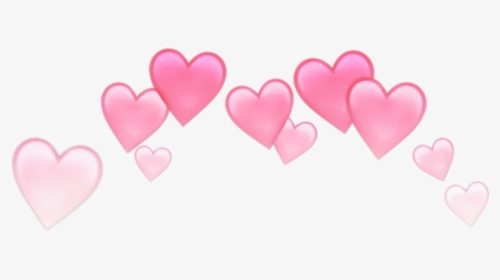 #crown #heart #heartcrown #pink #white #pinkcrown #whitecrown, HD Png Download, Transparent PNG